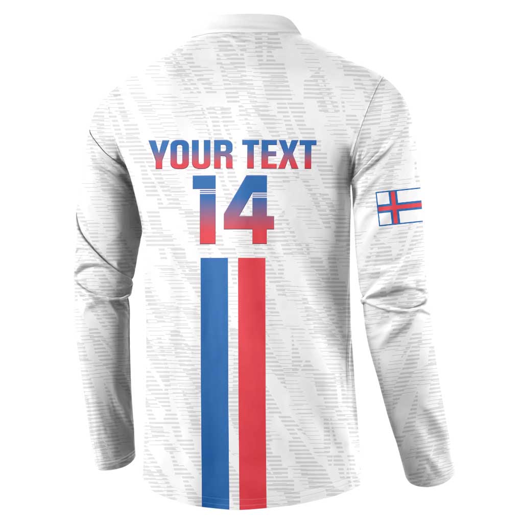 Custom Faroe Islands Football Button Sweatshirt Come On National Team