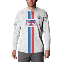 Custom Faroe Islands Football Button Sweatshirt Come On National Team