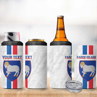 Custom Faroe Islands Football 4 in 1 Can Cooler Tumbler Come On National Team