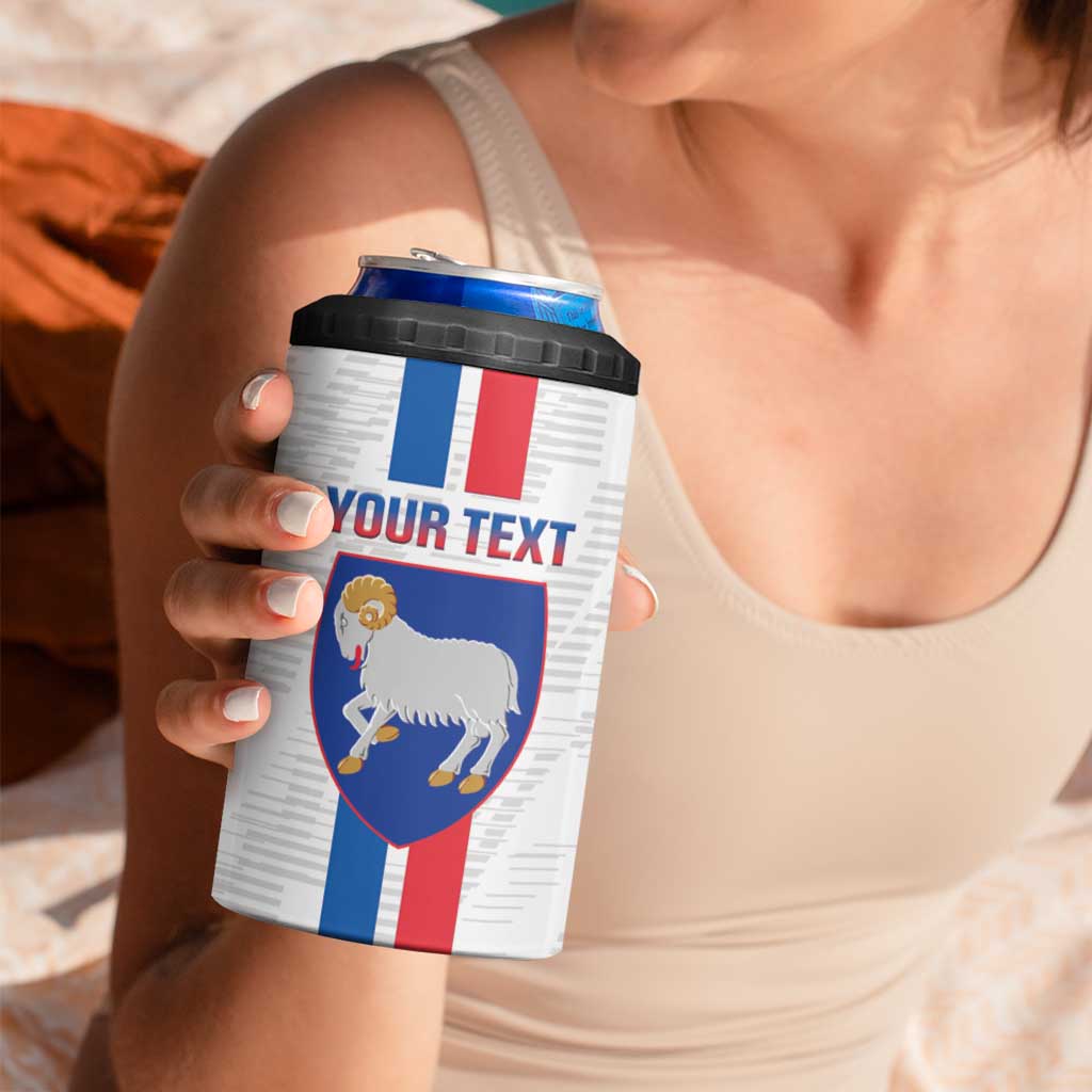 Custom Faroe Islands Football 4 in 1 Can Cooler Tumbler Come On National Team