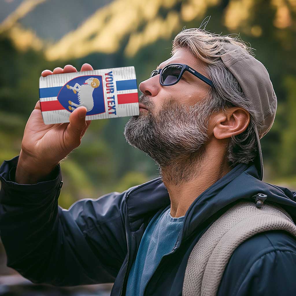 Custom Faroe Islands Football 4 in 1 Can Cooler Tumbler Come On National Team