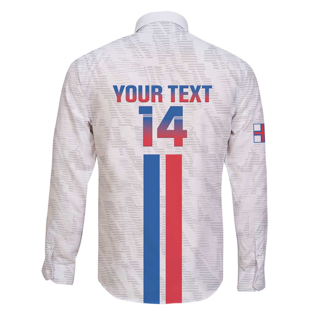 Custom Faroe Islands Football Family Matching Long Sleeve Bodycon Dress and Hawaiian Shirt Come On National Team