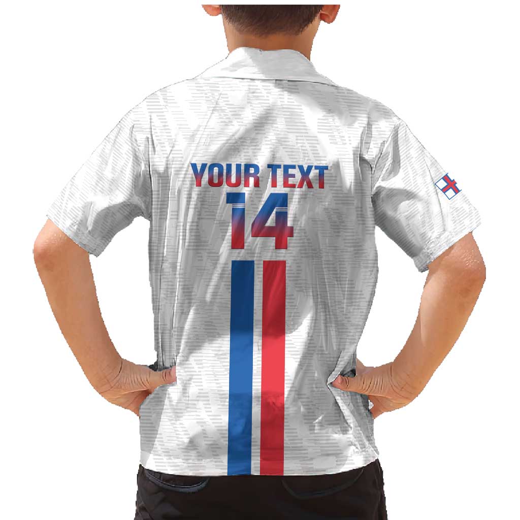 Custom Faroe Islands Football Family Matching Mermaid Dress and Hawaiian Shirt Come On National Team