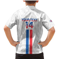 Custom Faroe Islands Football Family Matching Mermaid Dress and Hawaiian Shirt Come On National Team