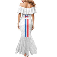 Custom Faroe Islands Football Family Matching Mermaid Dress and Hawaiian Shirt Come On National Team