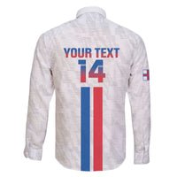 Custom Faroe Islands Football Family Matching Off The Shoulder Long Sleeve Dress and Hawaiian Shirt Come On National Team