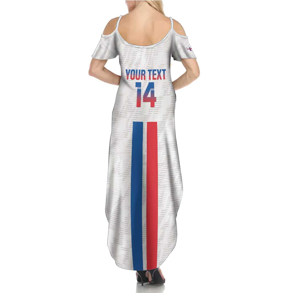 Custom Faroe Islands Football Family Matching Summer Maxi Dress and Hawaiian Shirt Come On National Team