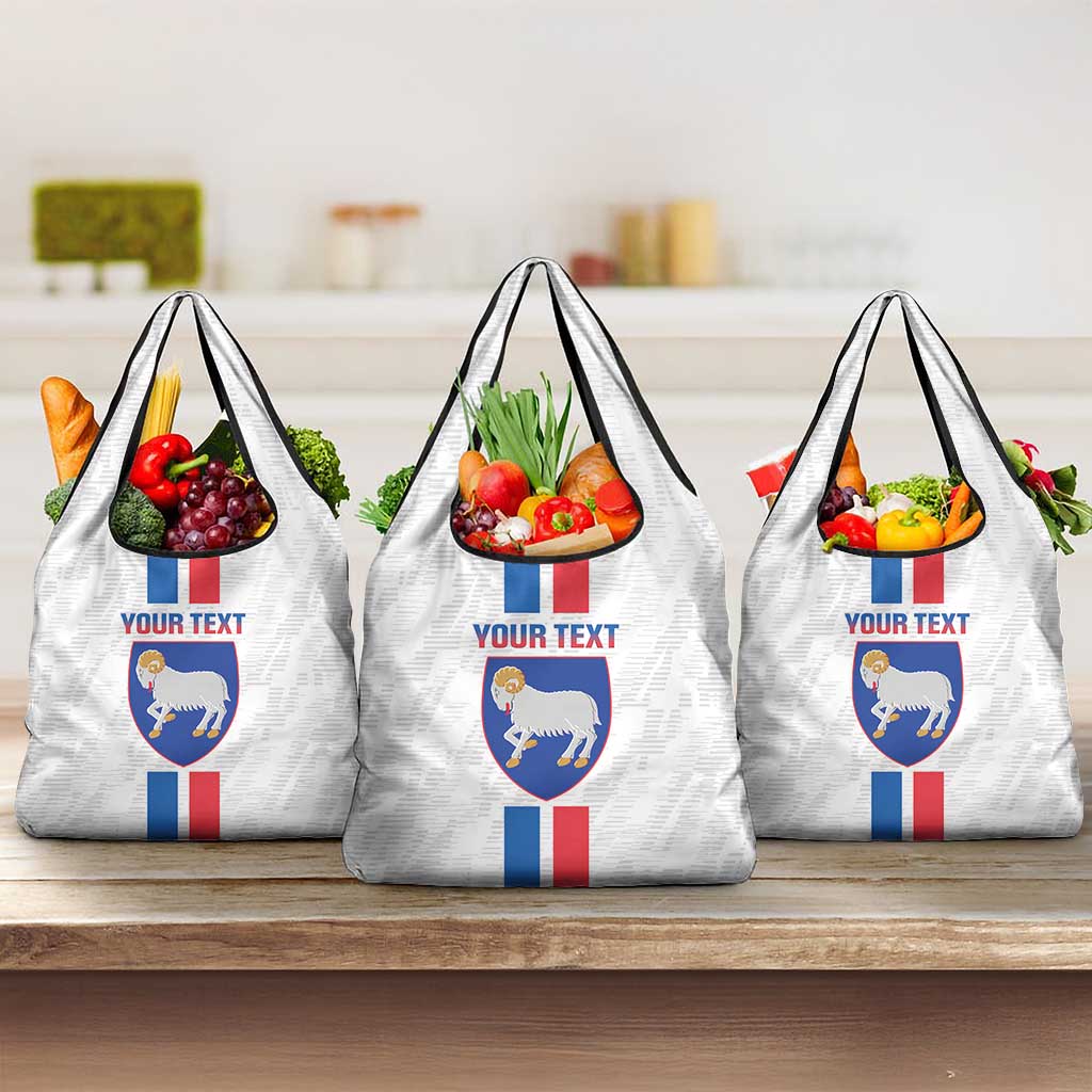Custom Faroe Islands Football Grocery Bag Come On National Team