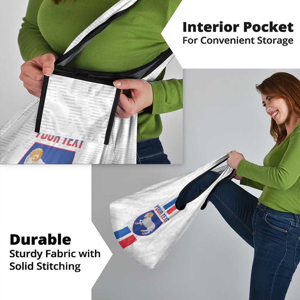 Custom Faroe Islands Football Grocery Bag Come On National Team