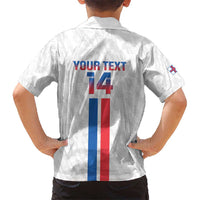 Custom Faroe Islands Football Kid Hawaiian Shirt Come On National Team