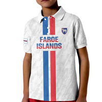 Custom Faroe Islands Football Kid Polo Shirt Come On National Team