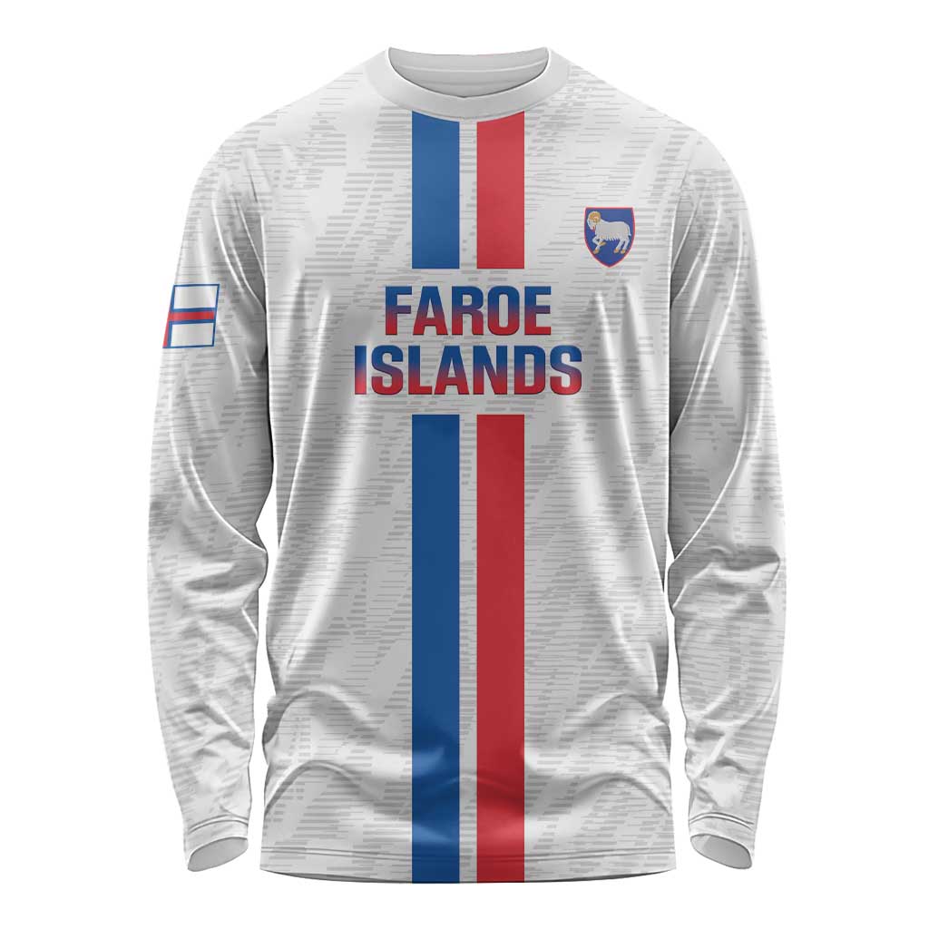 Custom Faroe Islands Football Long Sleeve Shirt Come On National Team