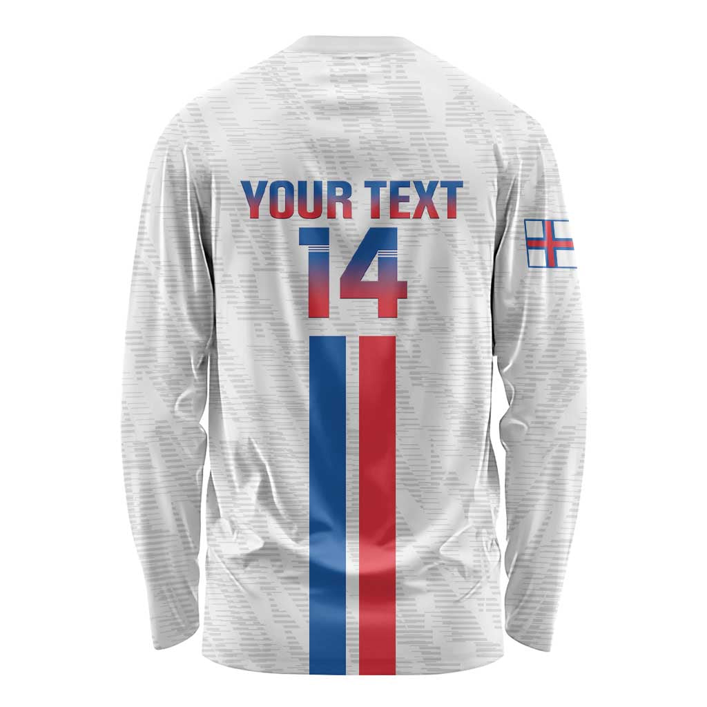 Custom Faroe Islands Football Long Sleeve Shirt Come On National Team