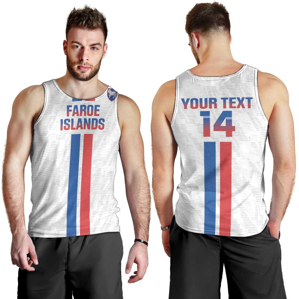 Custom Faroe Islands Football Men Tank Top Come On National Team