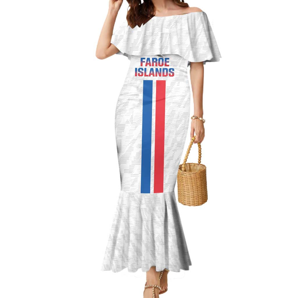 Custom Faroe Islands Football Mermaid Dress Come On National Team