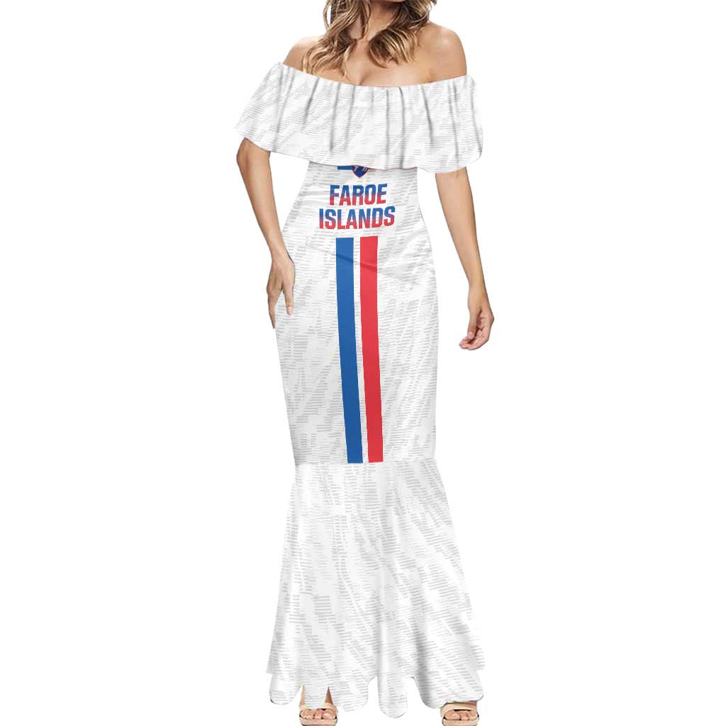 Custom Faroe Islands Football Mermaid Dress Come On National Team
