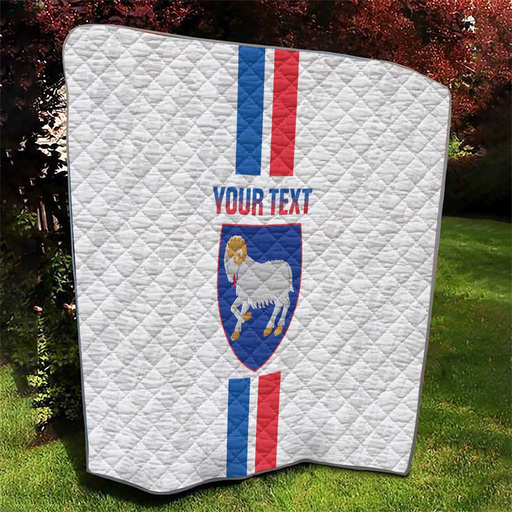 Custom Faroe Islands Football Quilt Come On National Team