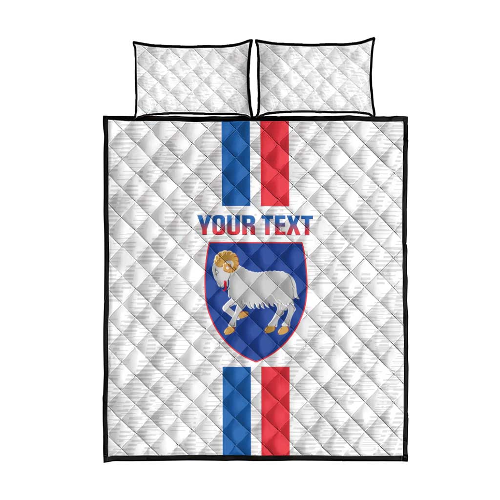 Custom Faroe Islands Football Quilt Bed Set Come On National Team