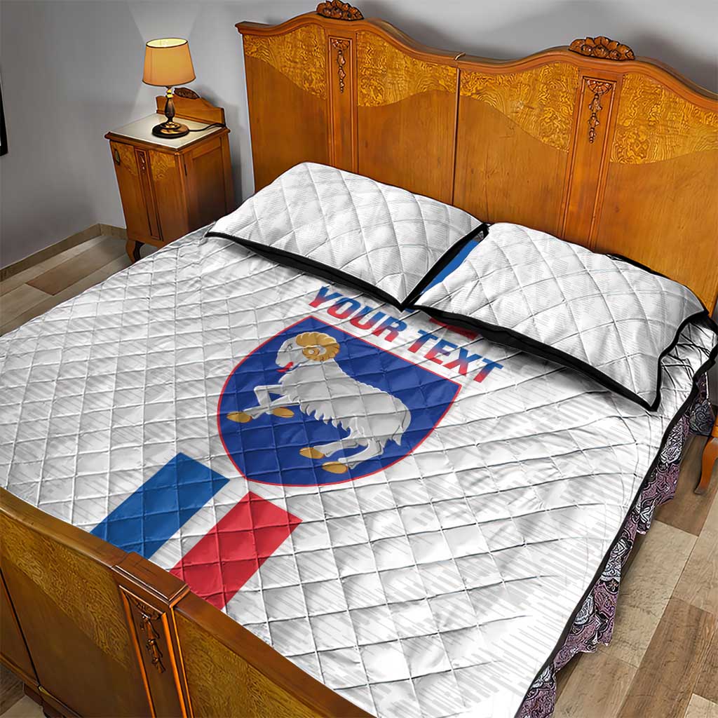 Custom Faroe Islands Football Quilt Bed Set Come On National Team