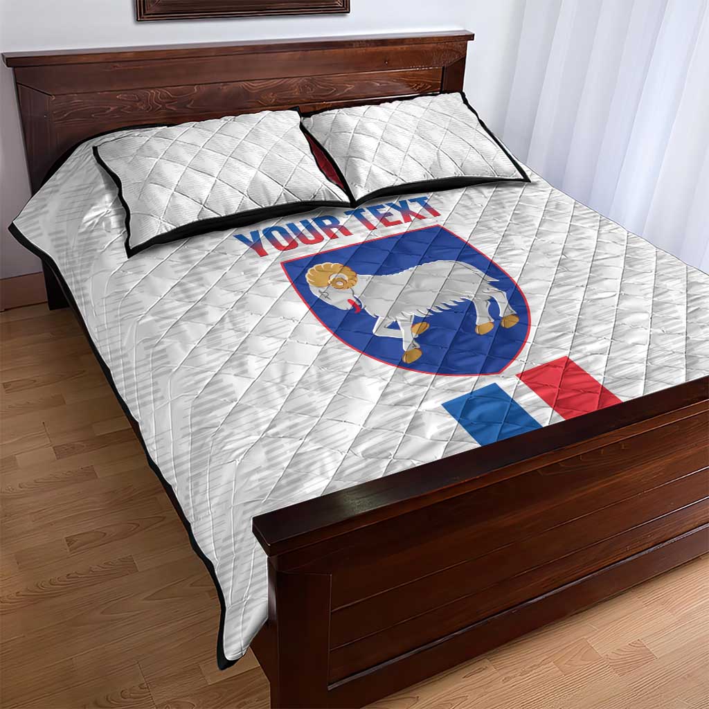 Custom Faroe Islands Football Quilt Bed Set Come On National Team