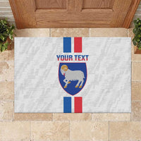 Custom Faroe Islands Football Rubber Doormat Come On National Team