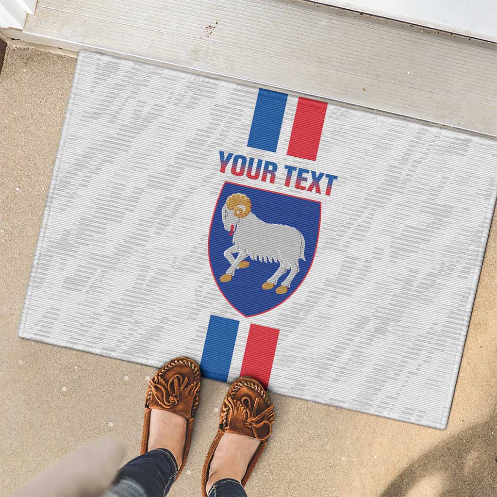 Custom Faroe Islands Football Rubber Doormat Come On National Team