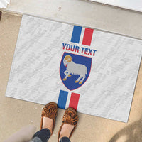 Custom Faroe Islands Football Rubber Doormat Come On National Team