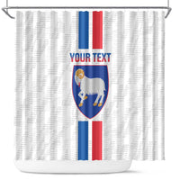 Custom Faroe Islands Football Shower Curtain Come On National Team