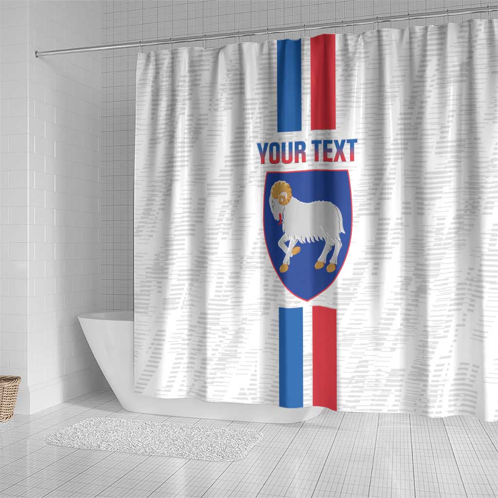 Custom Faroe Islands Football Shower Curtain Come On National Team