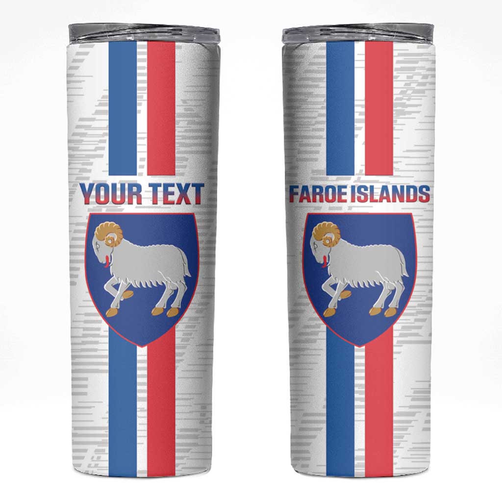Custom Faroe Islands Football Skinny Tumbler Come On National Team