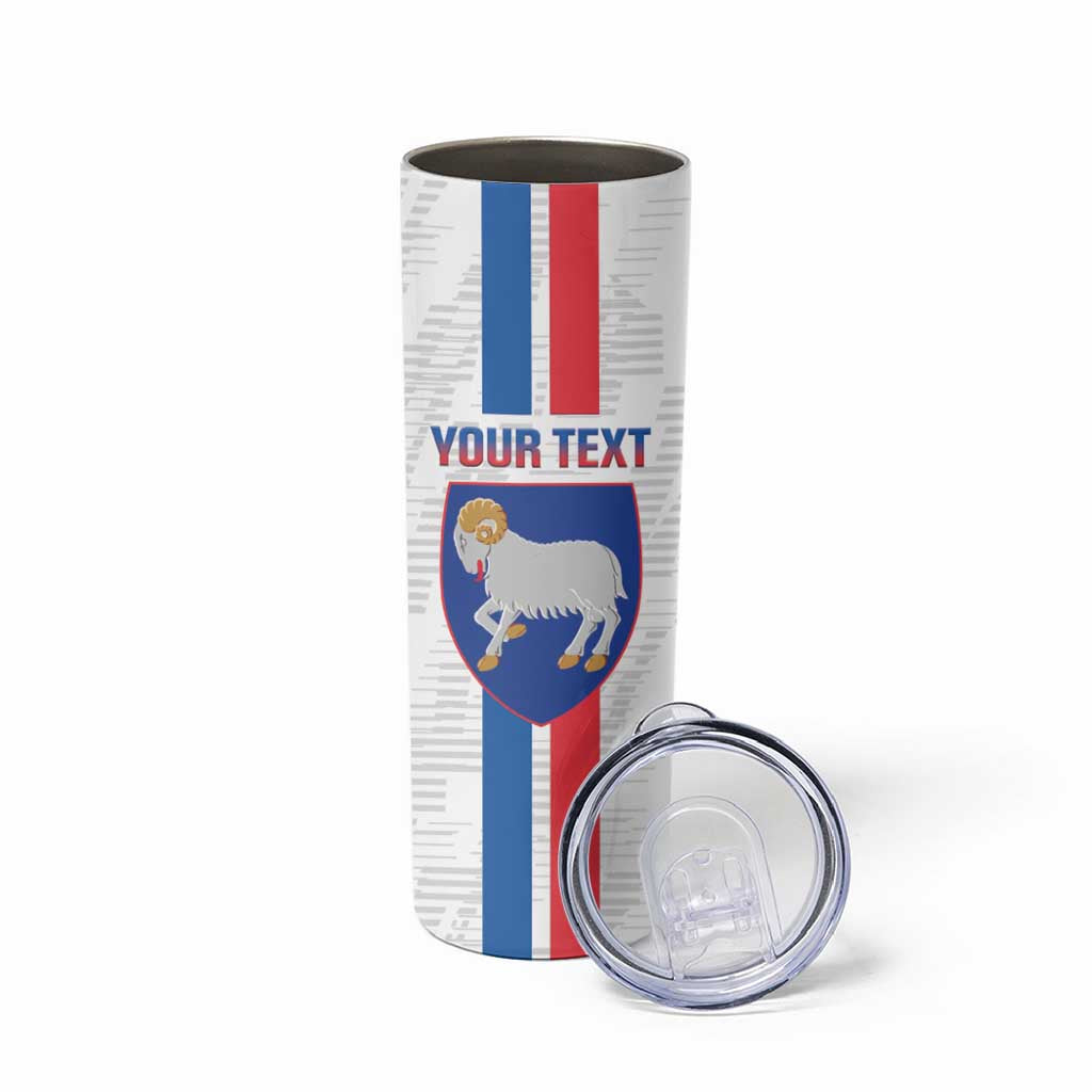 Custom Faroe Islands Football Skinny Tumbler Come On National Team