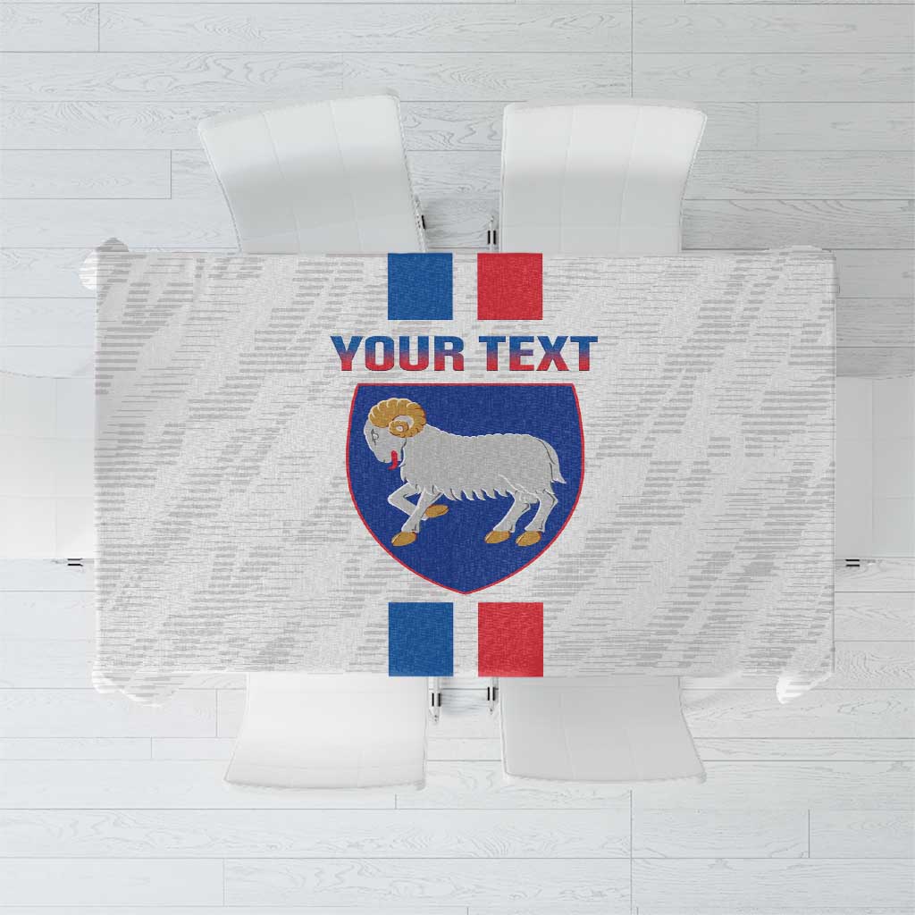 Custom Faroe Islands Football Tablecloth Come On National Team