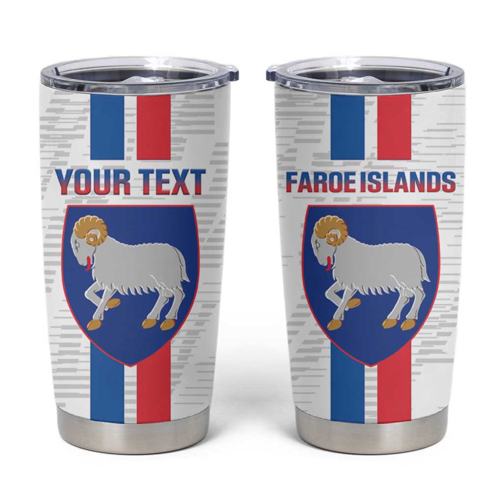 Custom Faroe Islands Football Tumbler Cup Come On National Team