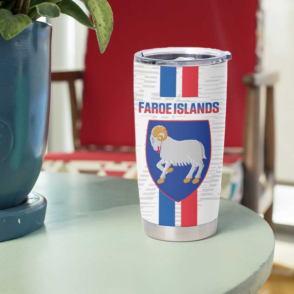 Custom Faroe Islands Football Tumbler Cup Come On National Team