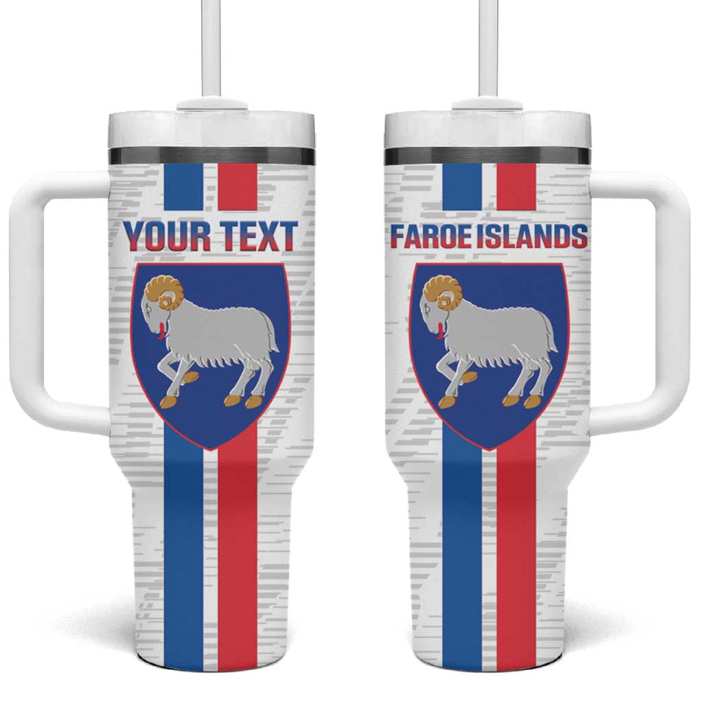 Custom Faroe Islands Football Tumbler With Handle Come On National Team