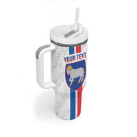 Custom Faroe Islands Football Tumbler With Handle Come On National Team