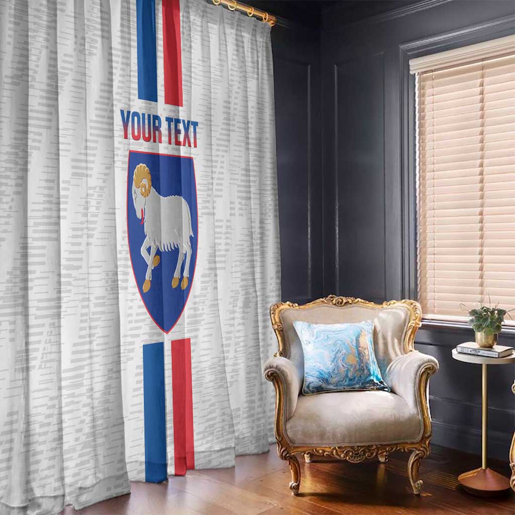 Custom Faroe Islands Football Window Curtain Come On National Team