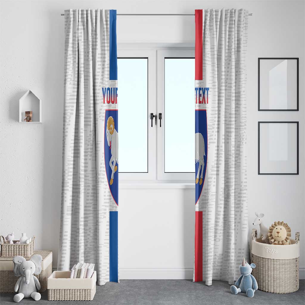 Custom Faroe Islands Football Window Curtain Come On National Team