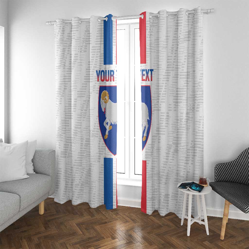 Custom Faroe Islands Football Window Curtain Come On National Team