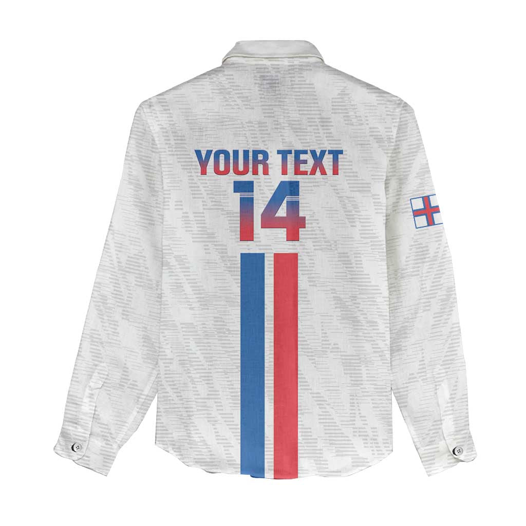 Custom Faroe Islands Football Women Casual Shirt Come On National Team