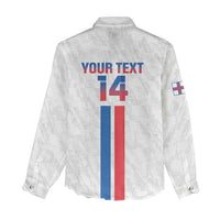 Custom Faroe Islands Football Women Casual Shirt Come On National Team