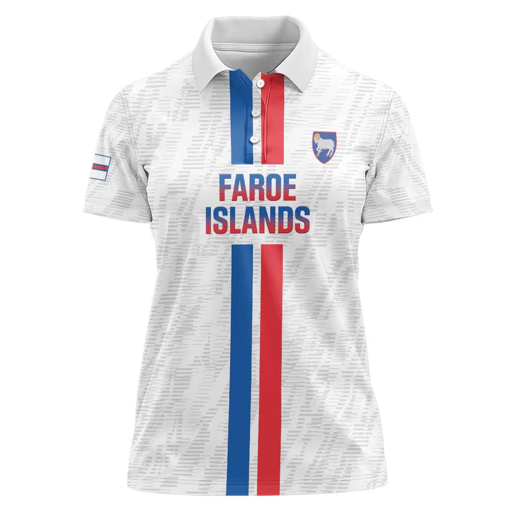 Custom Faroe Islands Football Women Polo Shirt Come On National Team
