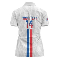 Custom Faroe Islands Football Women Polo Shirt Come On National Team