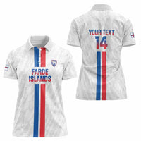 Custom Faroe Islands Football Women Polo Shirt Come On National Team