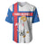 Custom Faroe Islands Football Baseball Jersey Coat Of Arms Flag Style