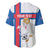Custom Faroe Islands Football Baseball Jersey Coat Of Arms Flag Style