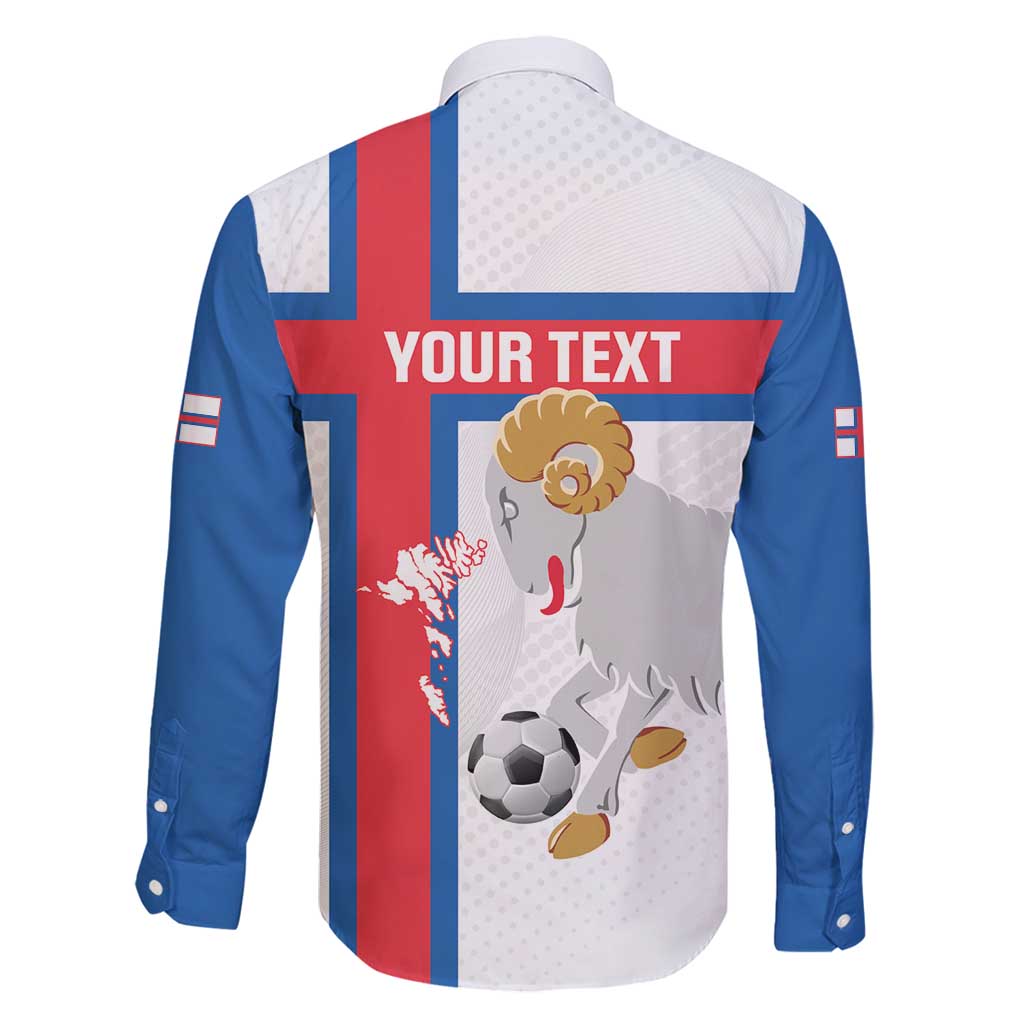 Custom Faroe Islands Football Family Matching Summer Maxi Dress and Hawaiian Shirt Coat Of Arms Flag Style