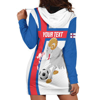 Custom Faroe Islands Football Hoodie Dress Coat Of Arms Flag Style