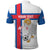Custom Faroe Islands Football Polo Shirt Coat Of Arms Flag Style
