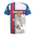 Custom Faroe Islands Football Rugby Jersey Coat Of Arms Flag Style